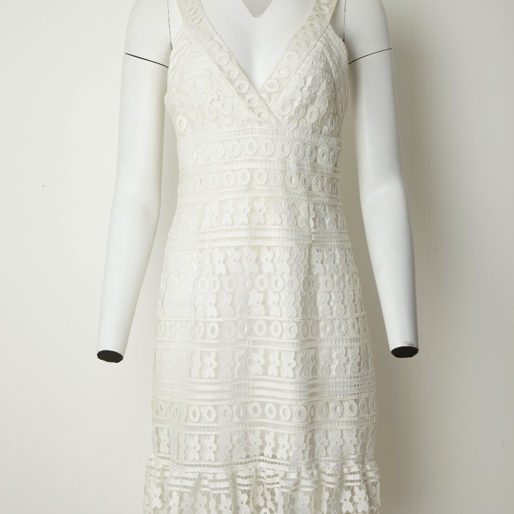 DVF Diane Von Furstenberg White Eyelet Dress NWT